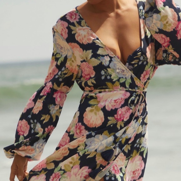 NWT Maaji Sustainable Midnight Garden Wrap Style Aubree Kimono S - Picture 7 of 16